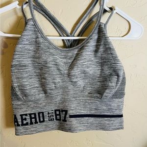 Grey Aero sports bra